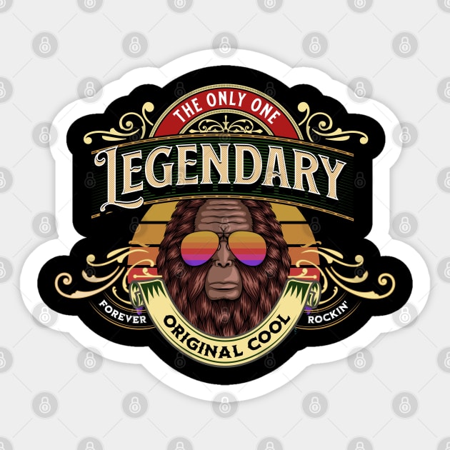 Bigfoot Legendary Sticker by RockReflections